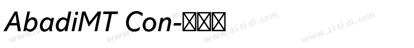 AbadiMT Con字体转换